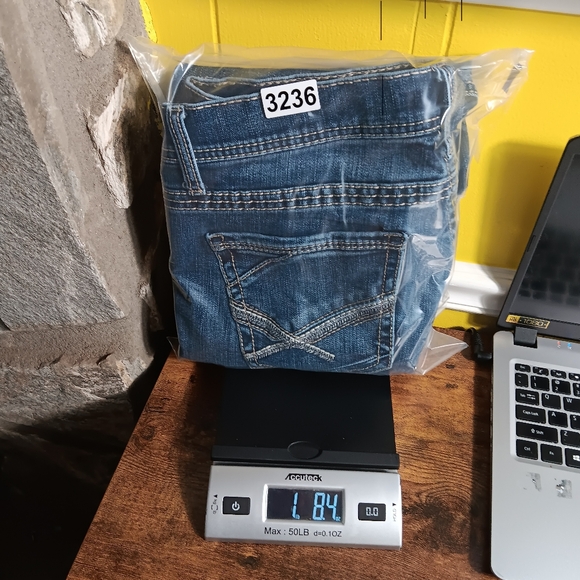 BKE Jeans Mens 32x32 Blue Denim Jake Straight Whiskers Cowboy Rodeo Western - Picture 13 of 13